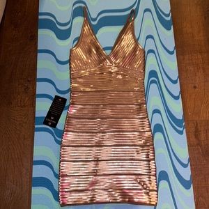 BEBE Sequin Cocktail Dress